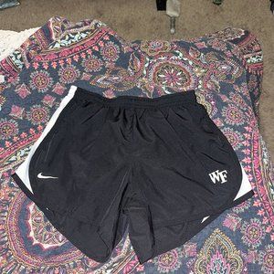 Size XS  Black and White Women's Wake Forest Nike Shorts